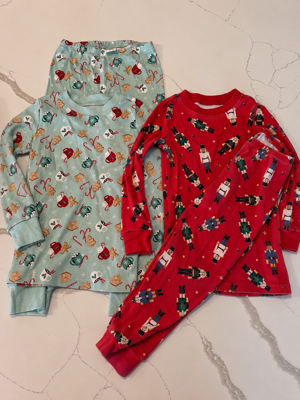 Size 4 Janie and Jack Holiday Pajama Bundle - 2 Pair